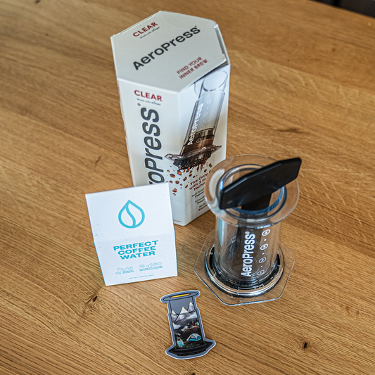 Clear Aeropress + Perfect Coffee Water