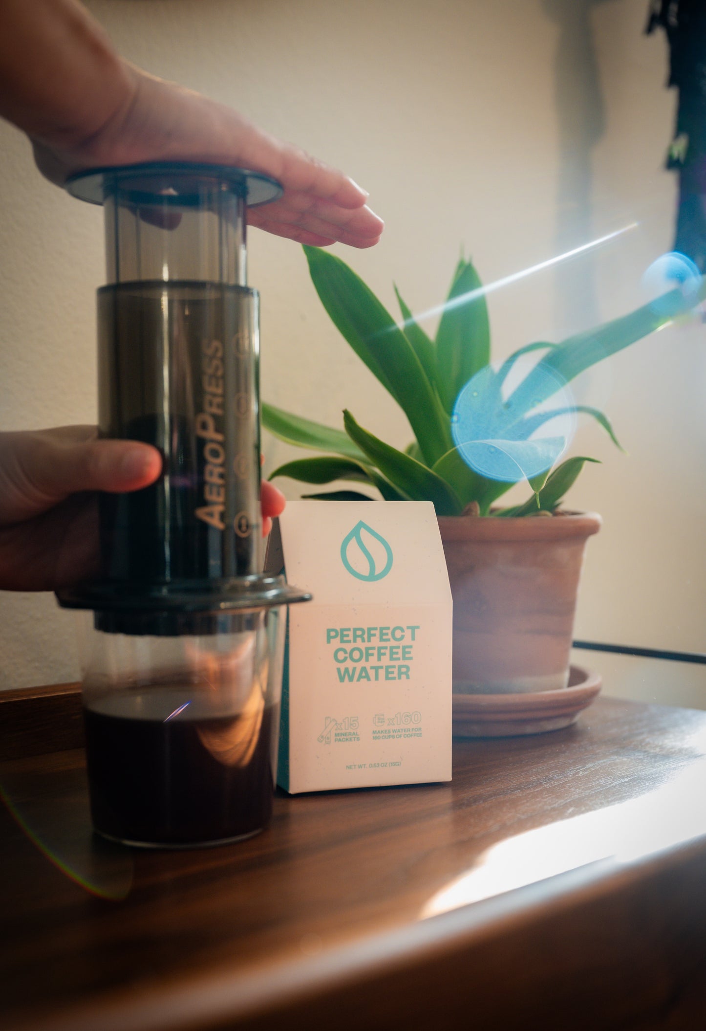 Aeropress + Perfect Coffee Water